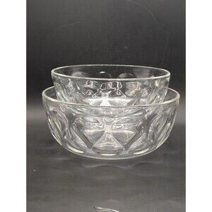 Set Of 2 Vintage Pyrex Teardrop Mixing Or Serving Bowls USA